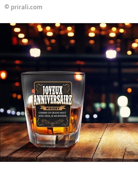 Verre A Whisky Joyeux Anniversaire Prirali Com